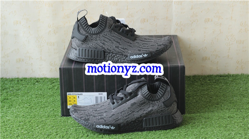 Adidas NMD Primeknit Pitch Black Real Boost